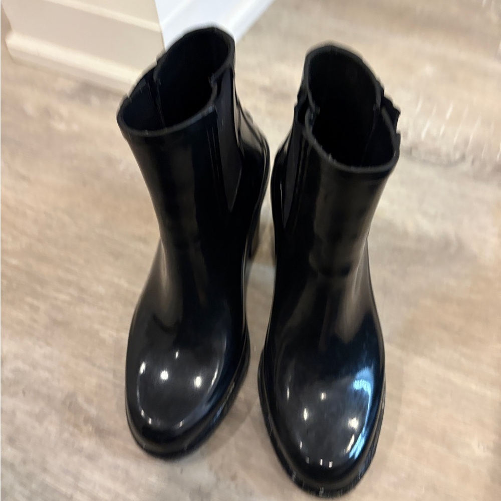 Hunter Heeled Ankle Rain Boots